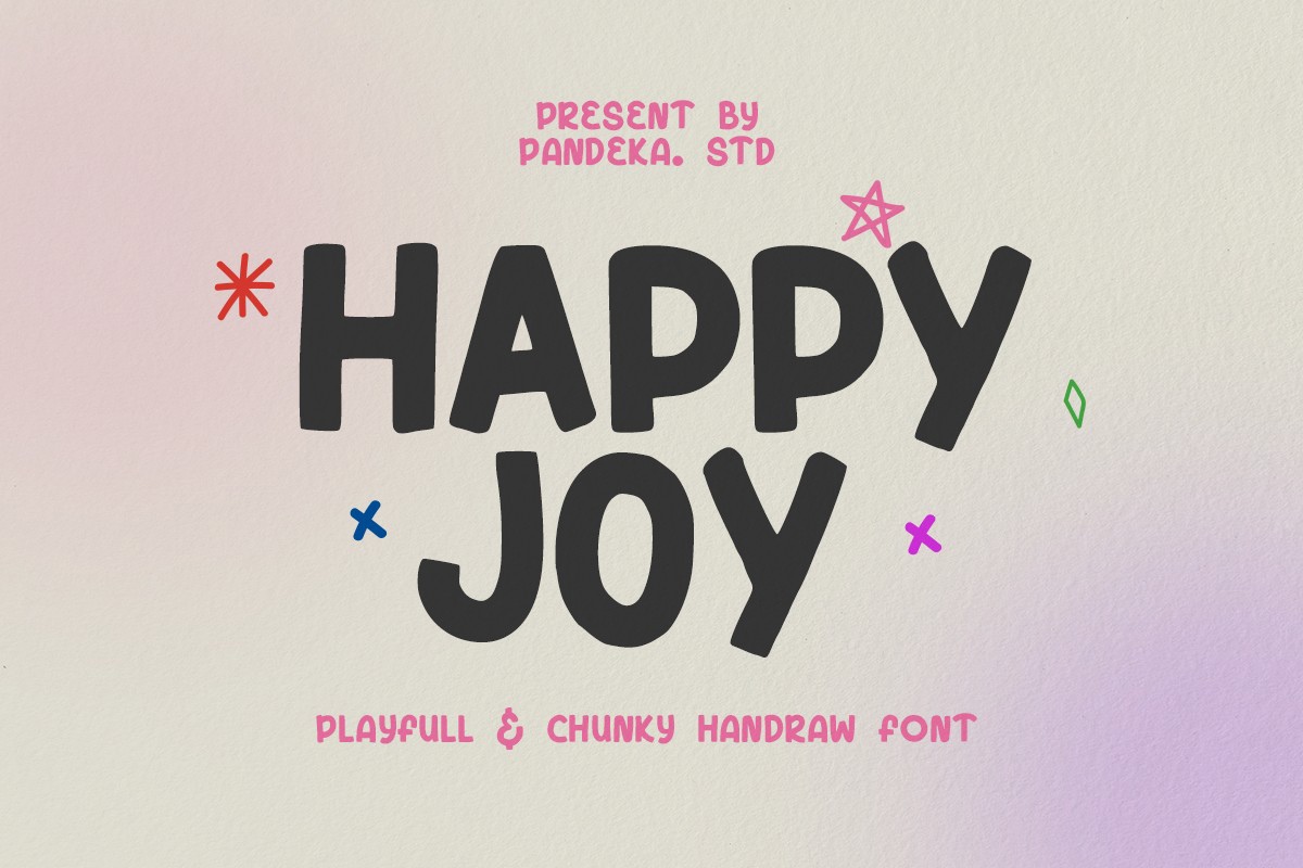 Пример шрифта Happy Joy Regular