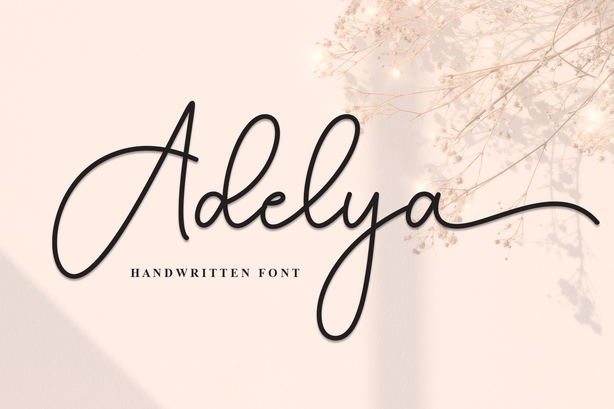 Пример шрифта Adelya Regular