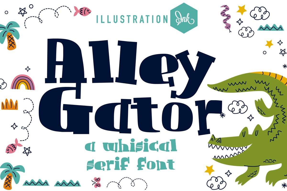 Пример шрифта PN Alley Gator Regular