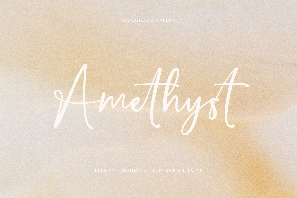 Пример шрифта Amethyst Regular
