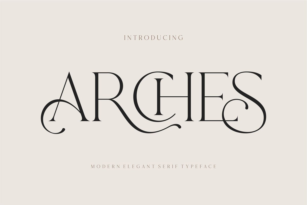 Пример шрифта Arches Regular
