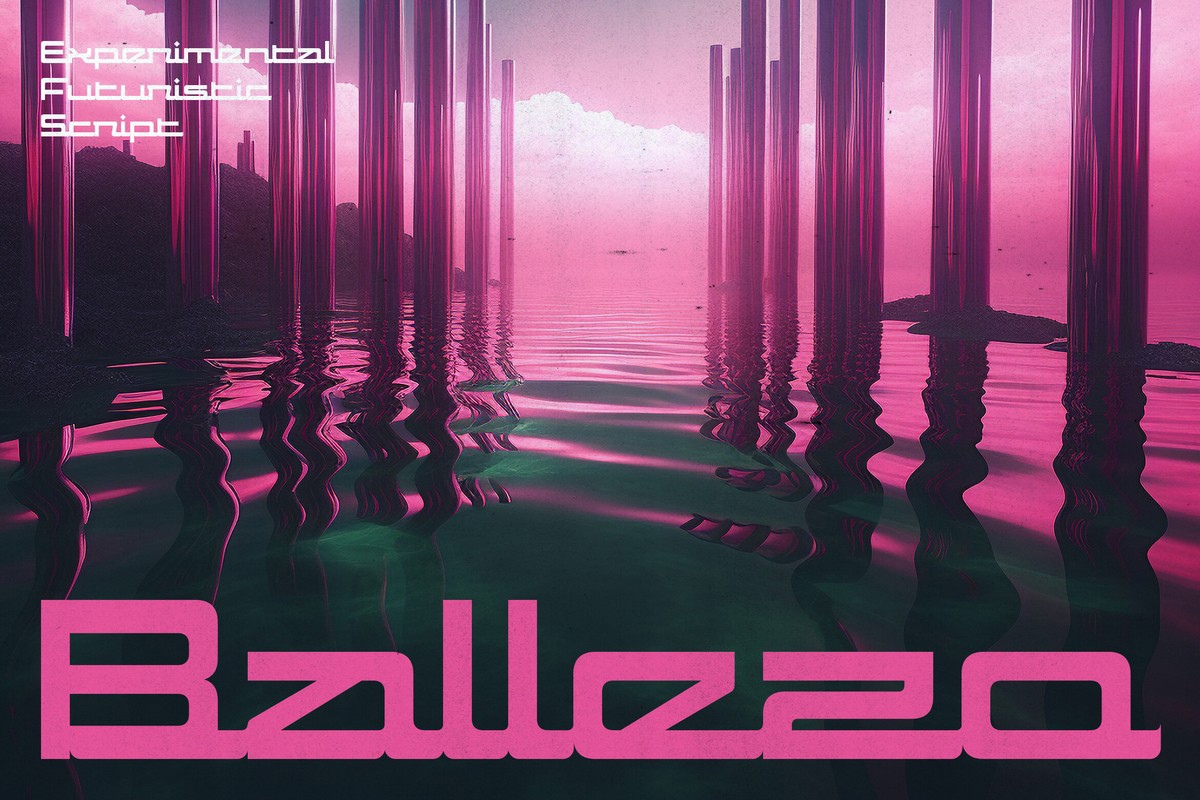 Пример шрифта Ballezo Regular