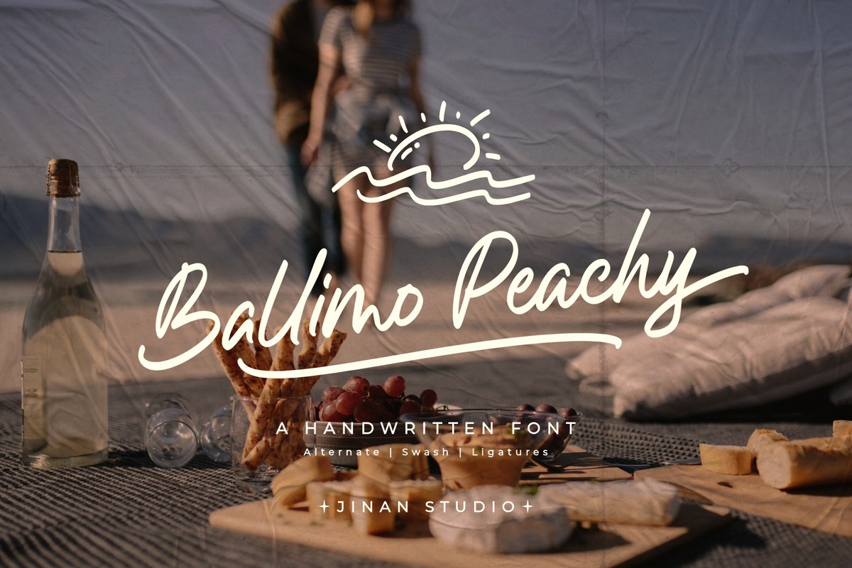 Пример шрифта Ballimo Peachy Regular