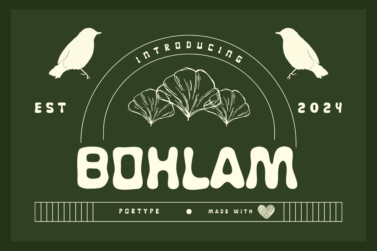 Пример шрифта Bohlam Regular