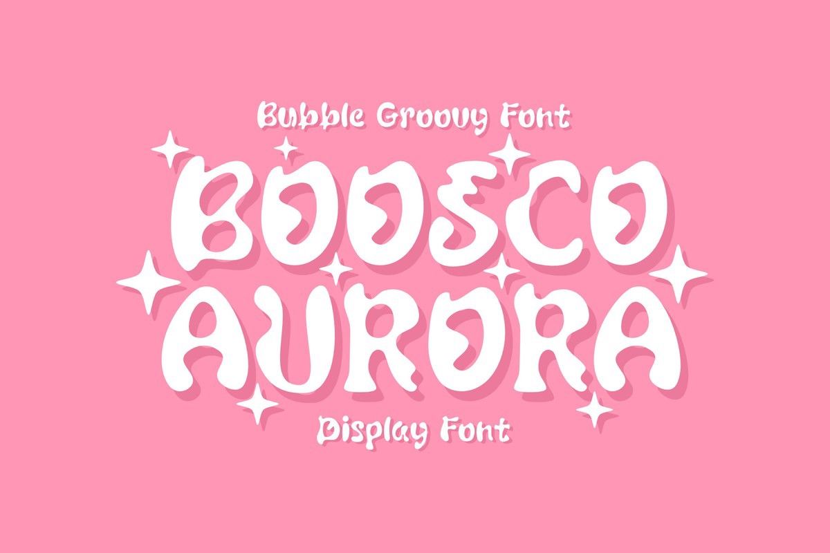Пример шрифта Boosco Aurora Regular