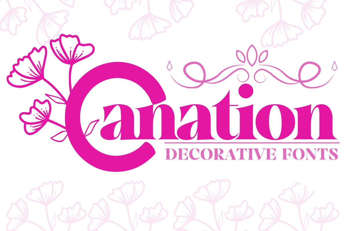 Пример шрифта Carnation Regular