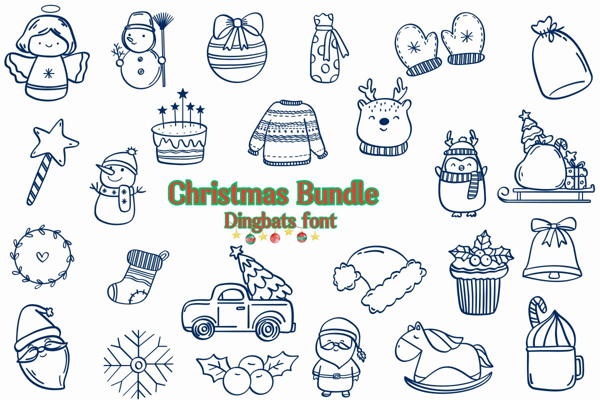 Пример шрифта Christmas Bundle Regular