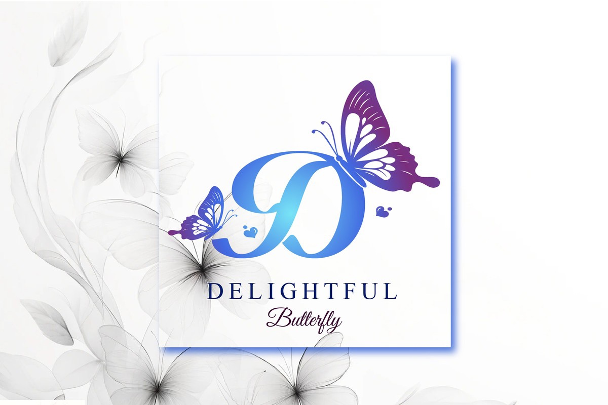 Пример шрифта Delightful Butterfly Regular