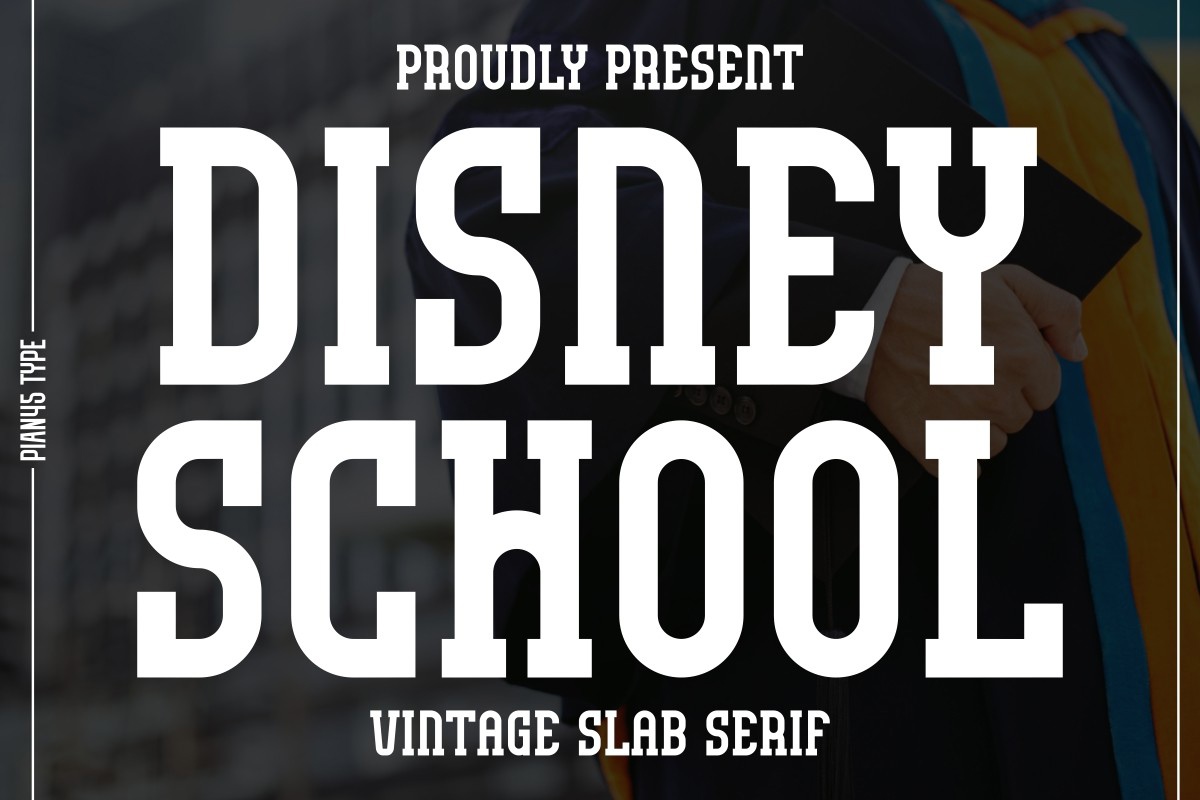 Пример шрифта Disney School Regular