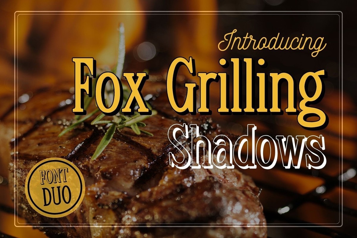 Пример шрифта Fox Grilling Regular