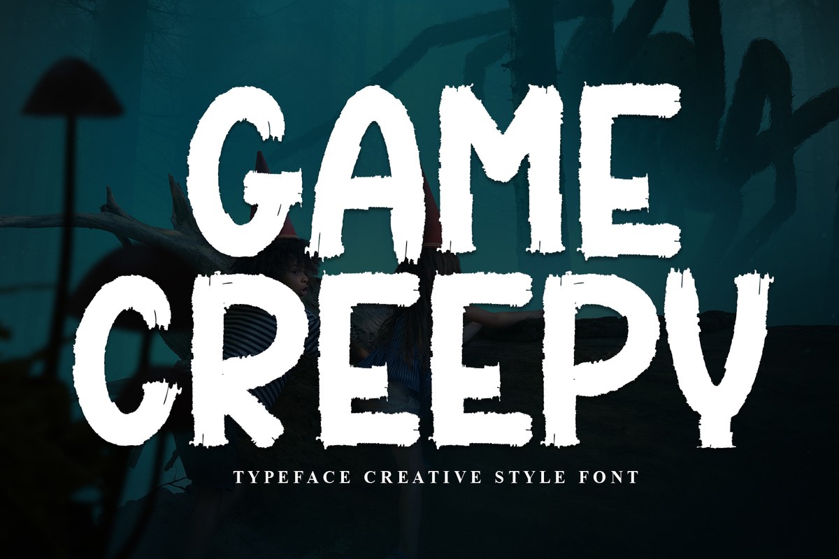 Пример шрифта Game Creepy Regular