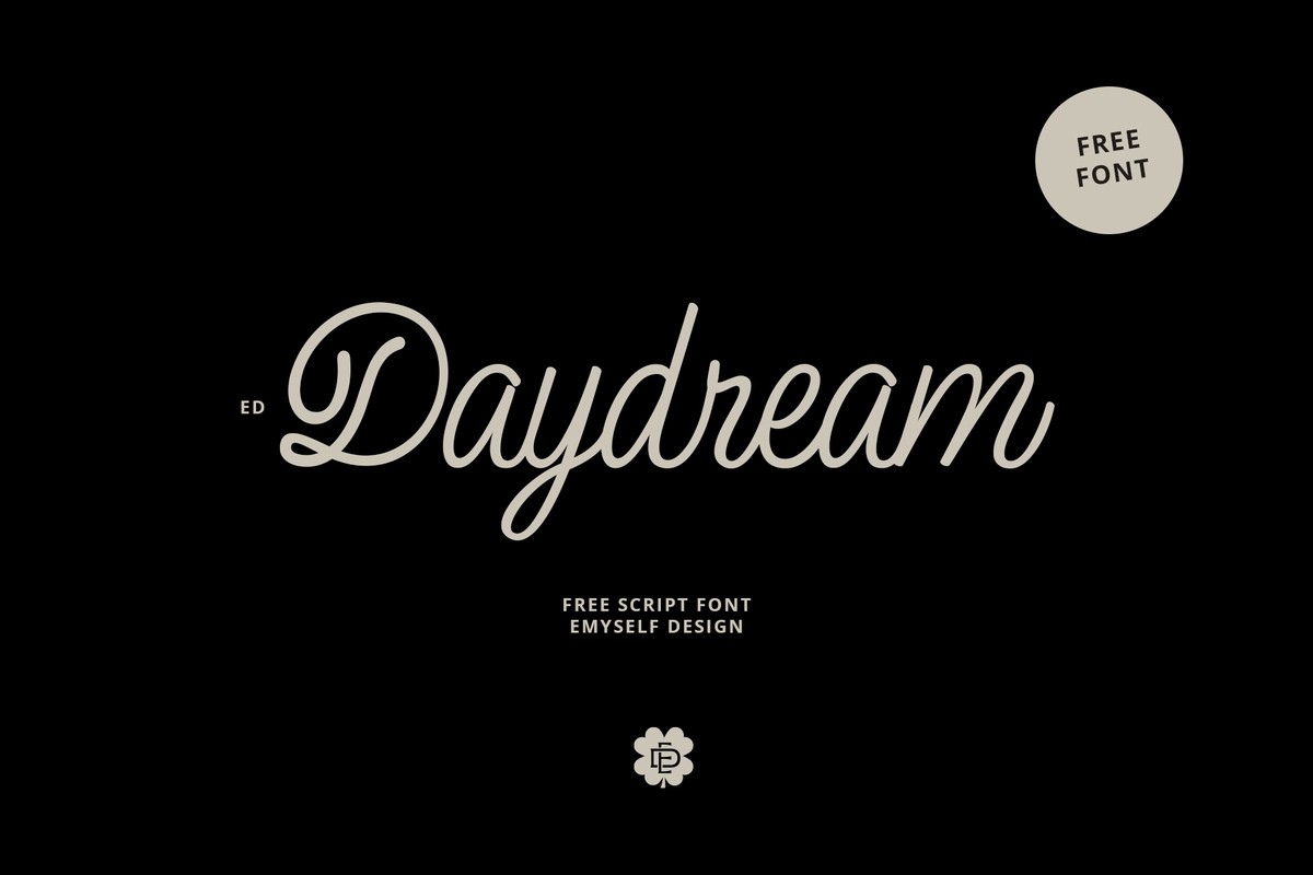 Пример шрифта ED Daydream Regular