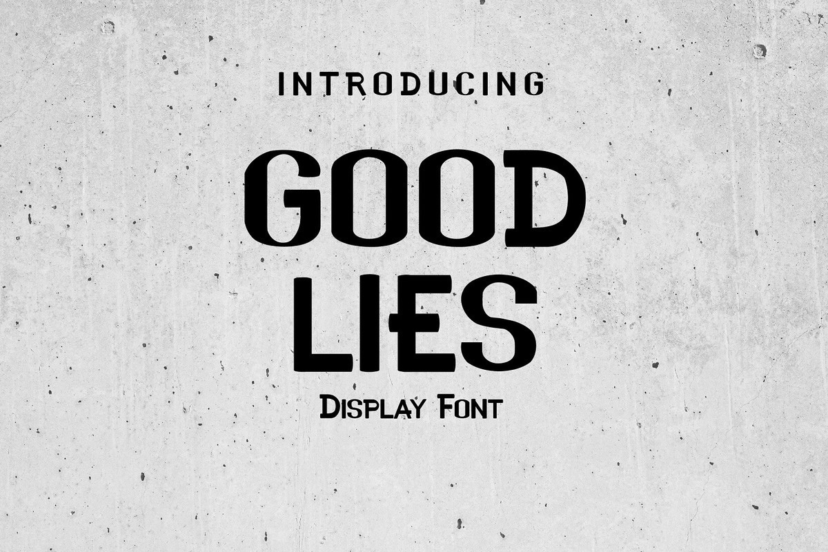 Пример шрифта Good Lies Regular