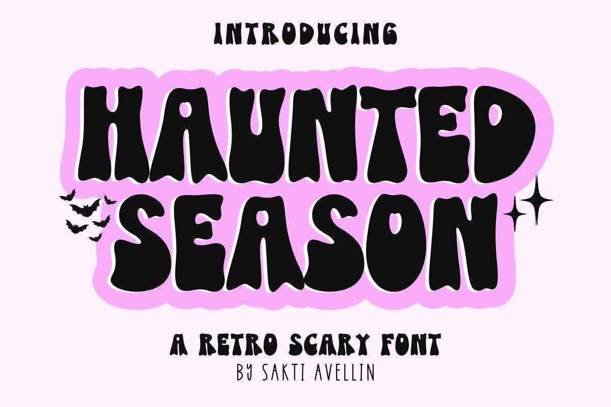 Пример шрифта Haunted Season Regular