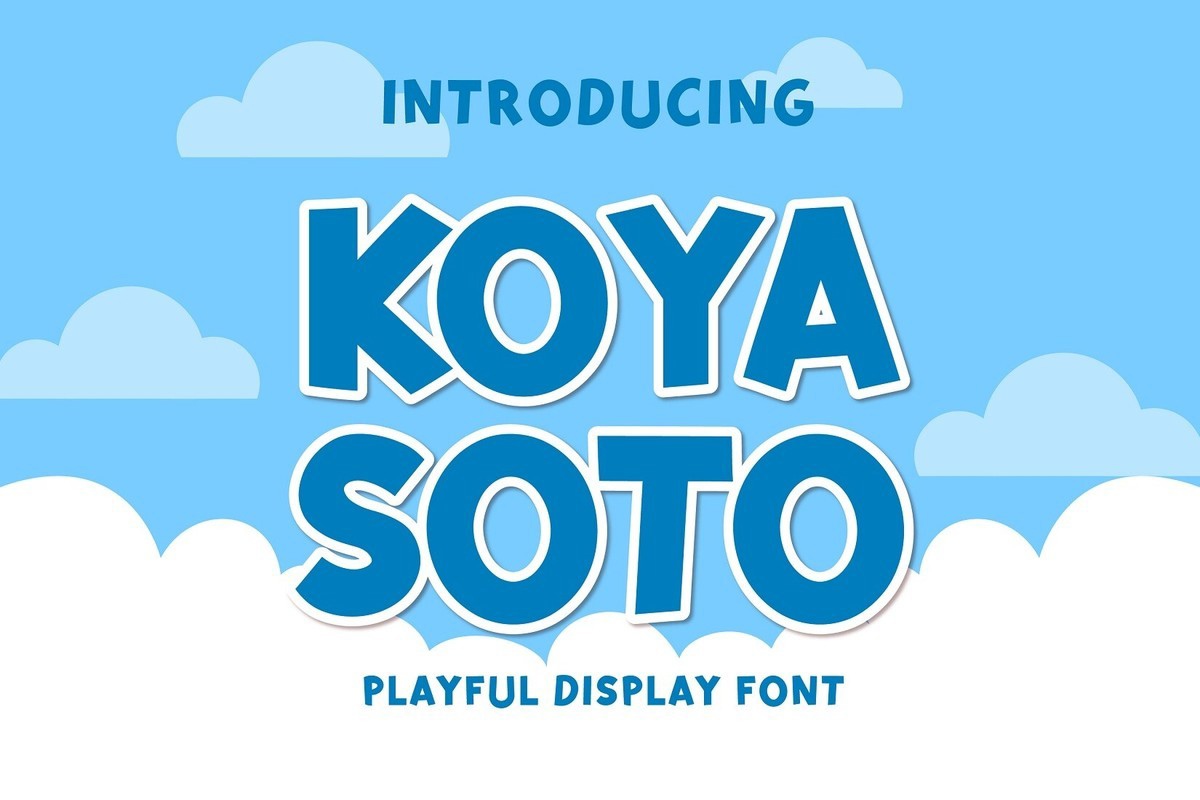 Пример шрифта Koya Soto Regular