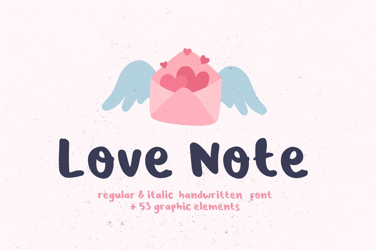 Пример шрифта Love Note Regular