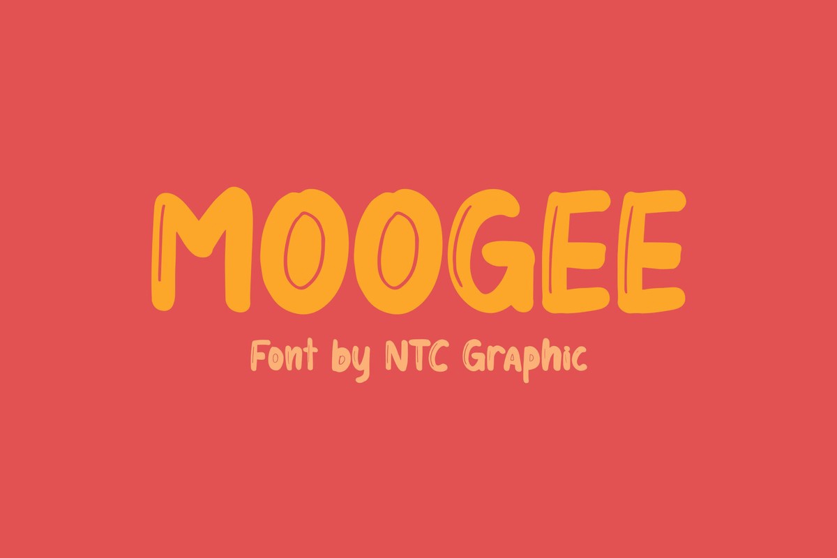 Пример шрифта Moogee Regular