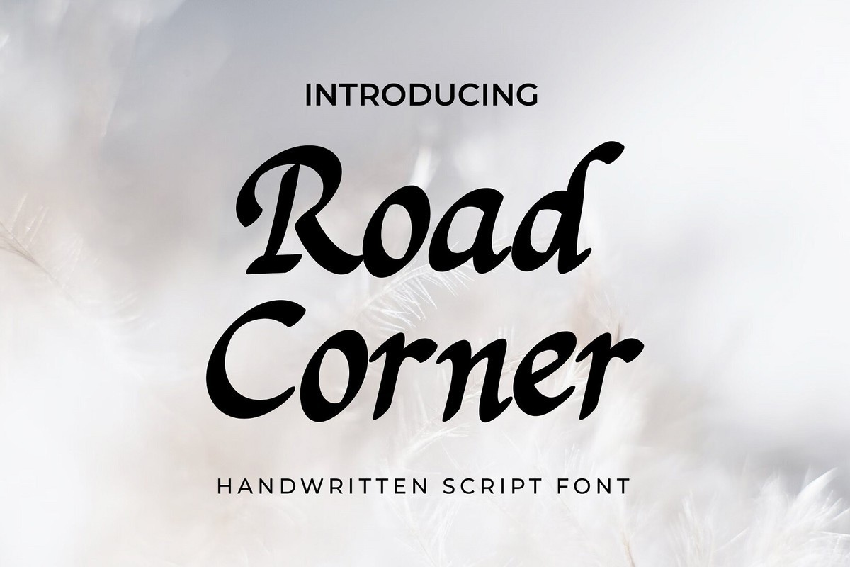 Пример шрифта Road Corner Regular