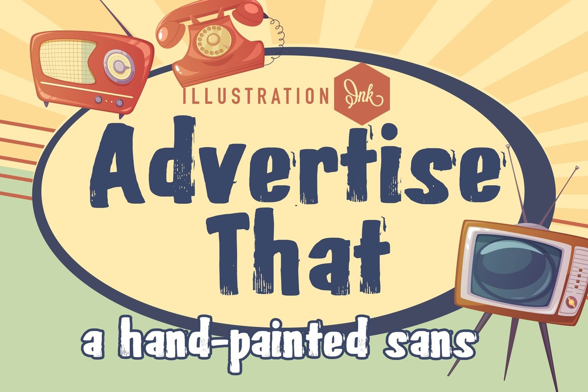 Пример шрифта LD Advertise That Regular