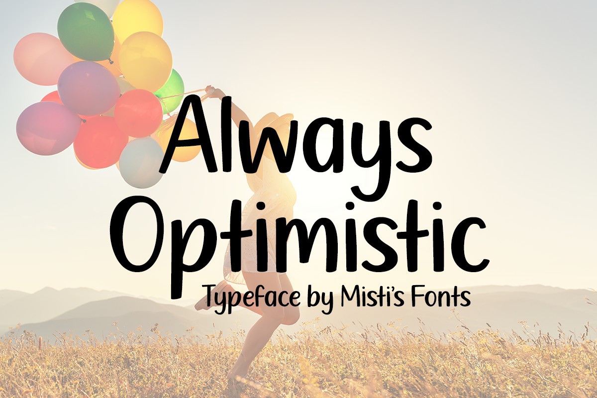 Пример шрифта Always Optimistic Regular