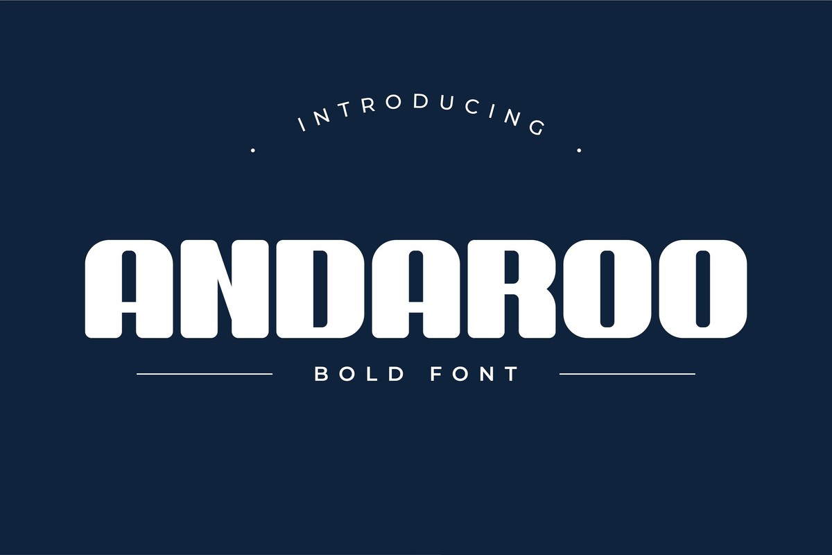 Пример шрифта Andaroo Bold Regular