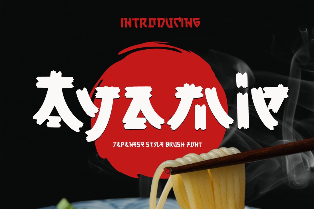 Пример шрифта Ayamie Regular