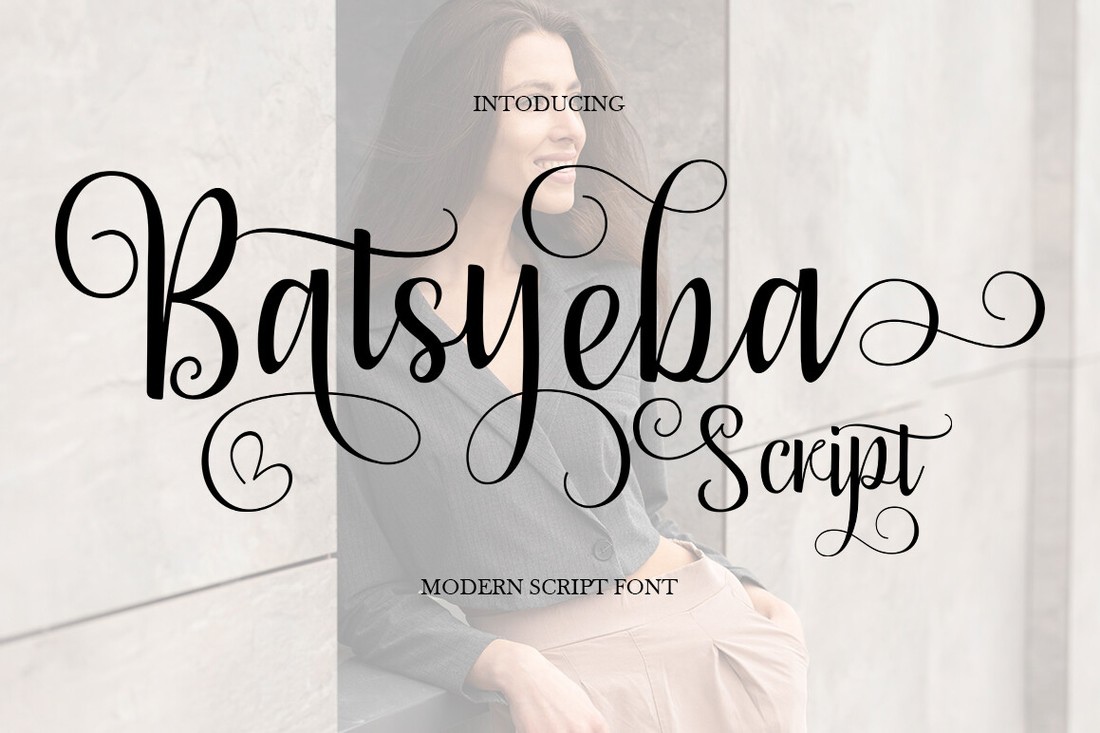 Пример шрифта Batsyeba Script Regular
