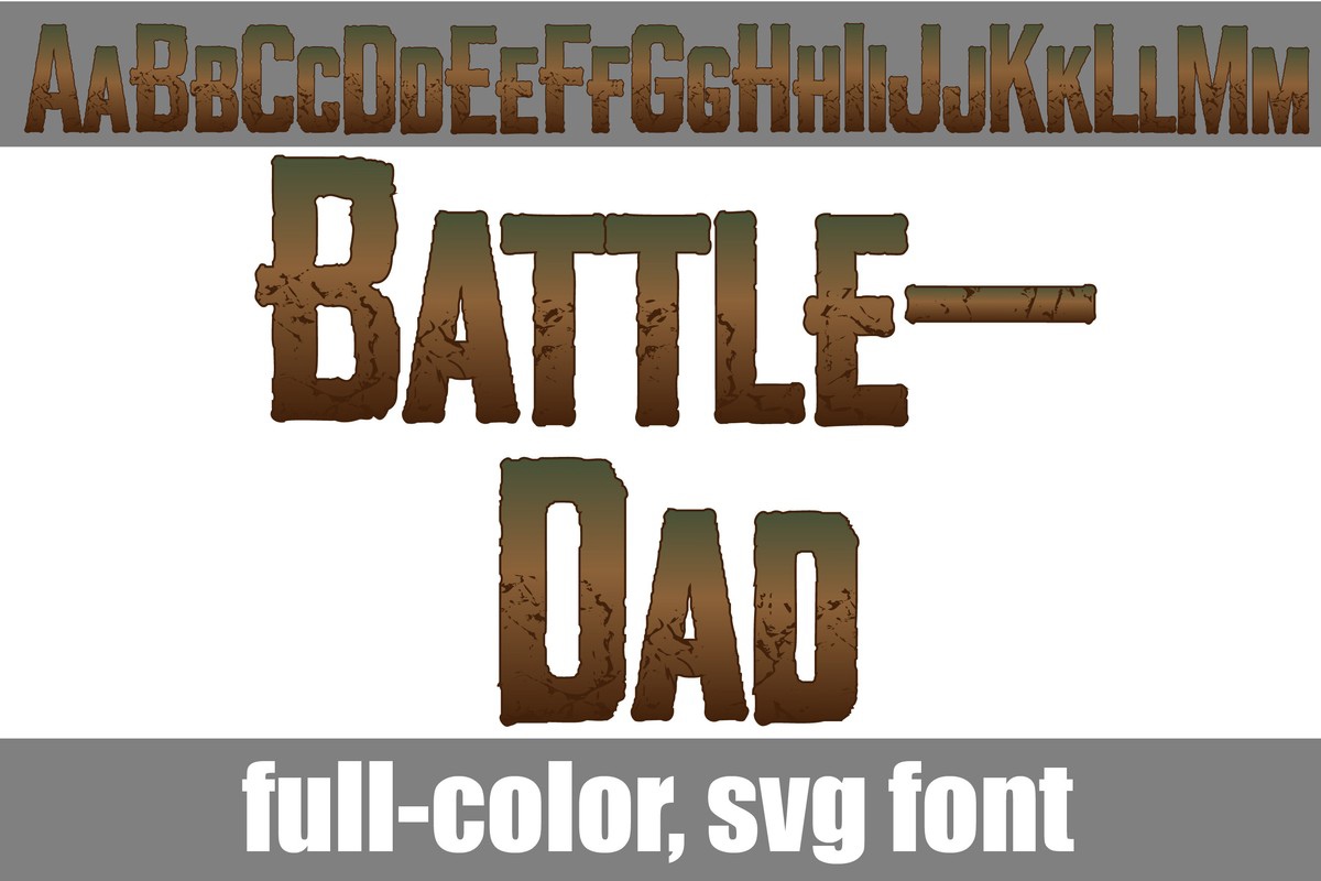 Пример шрифта Battle dad CF Regular