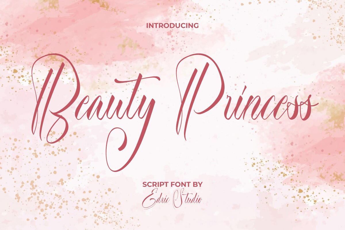 Пример шрифта Beauty Princess Regular