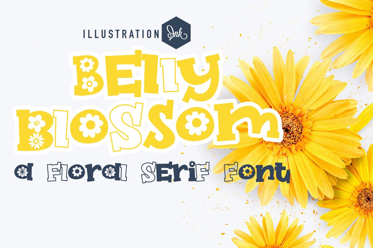 Пример шрифта ZP Bellyblossom Regular