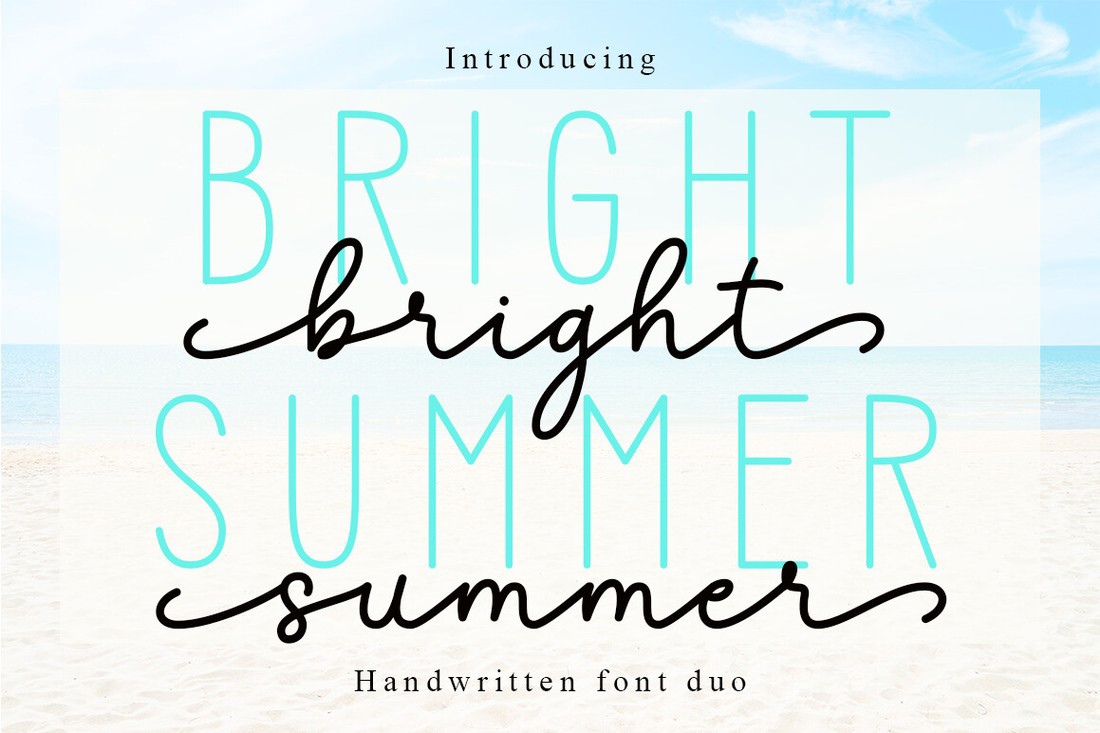 Пример шрифта Bright Summer Duo Regular