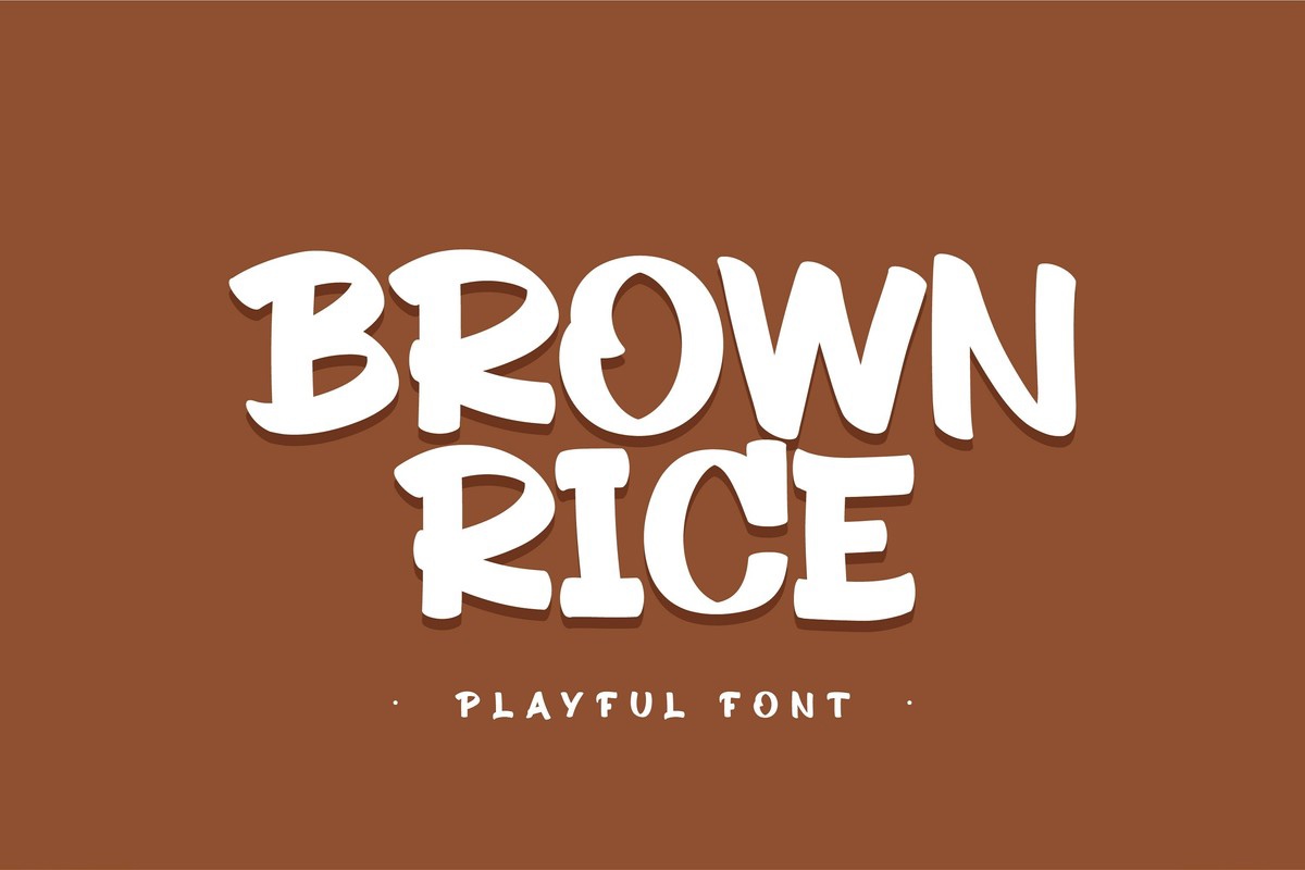 Пример шрифта Brown Rice Regular