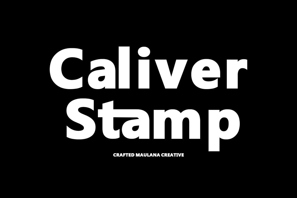 Пример шрифта Caliver Stamp Regular