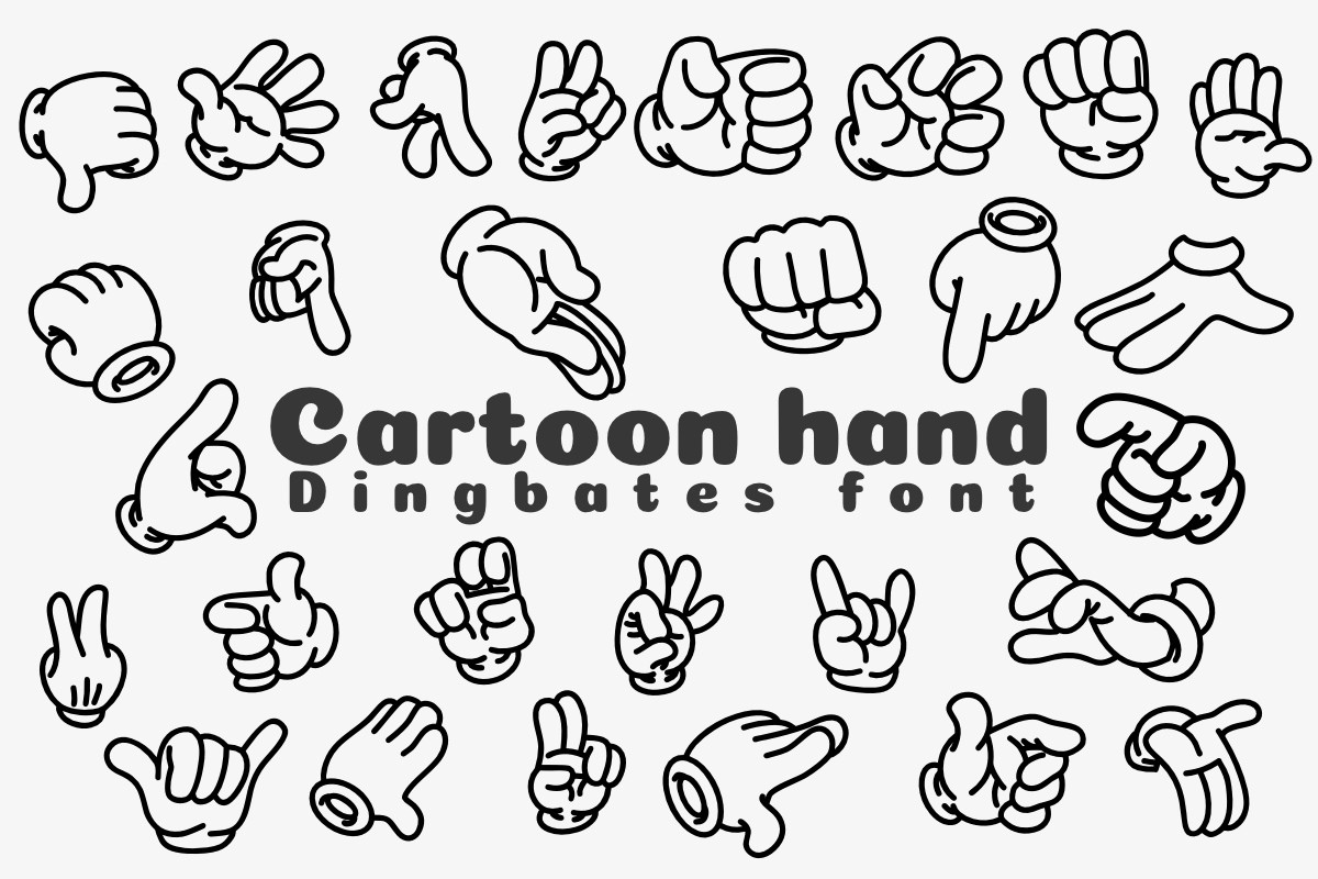 Пример шрифта Cartoon Hand Regular