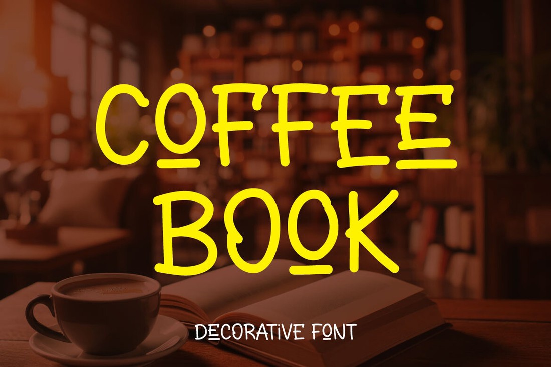 Пример шрифта Coffee Book Regular