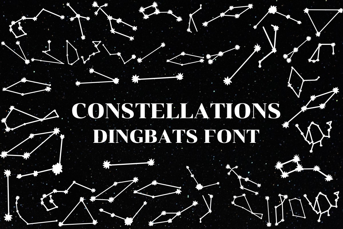 Пример шрифта Constellations Regular