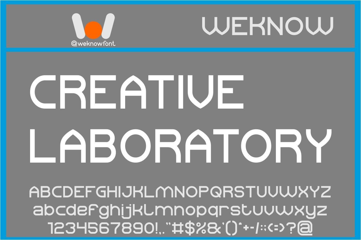 Пример шрифта Creative Laboratory Inverse