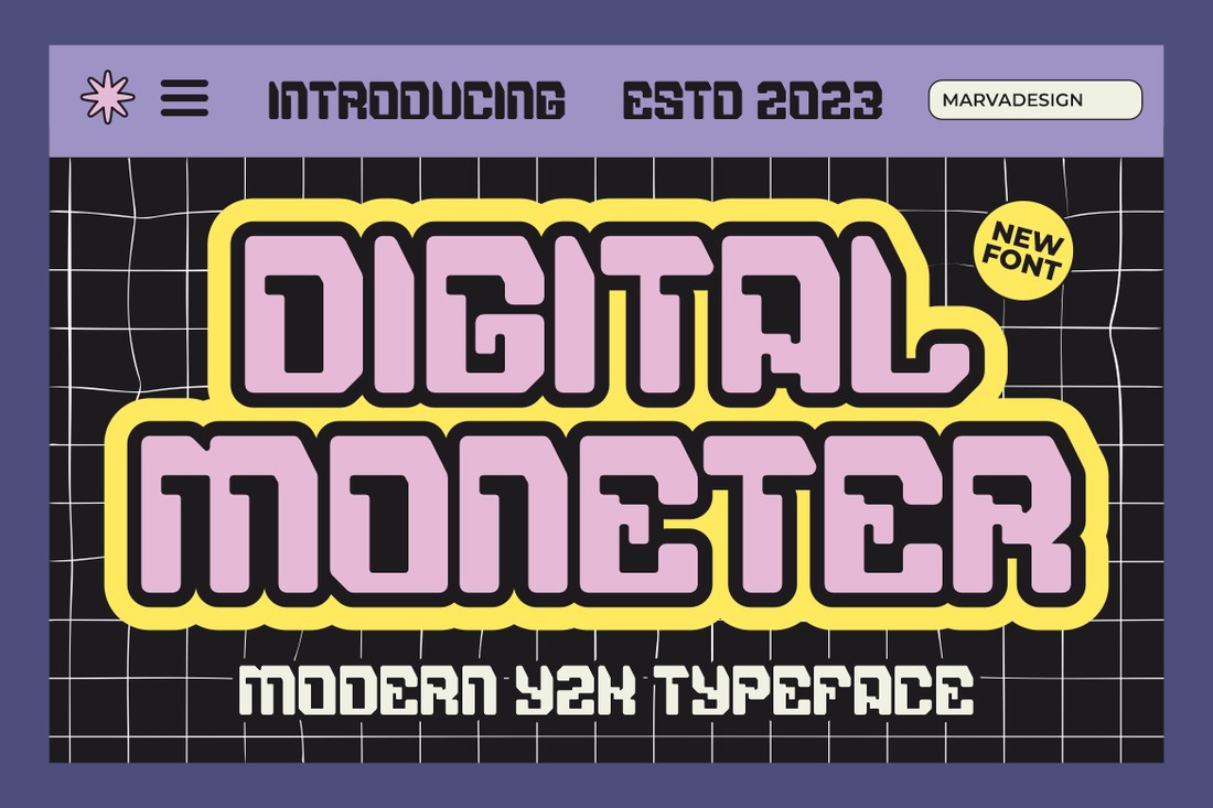 Пример шрифта Digital Moneter Regular