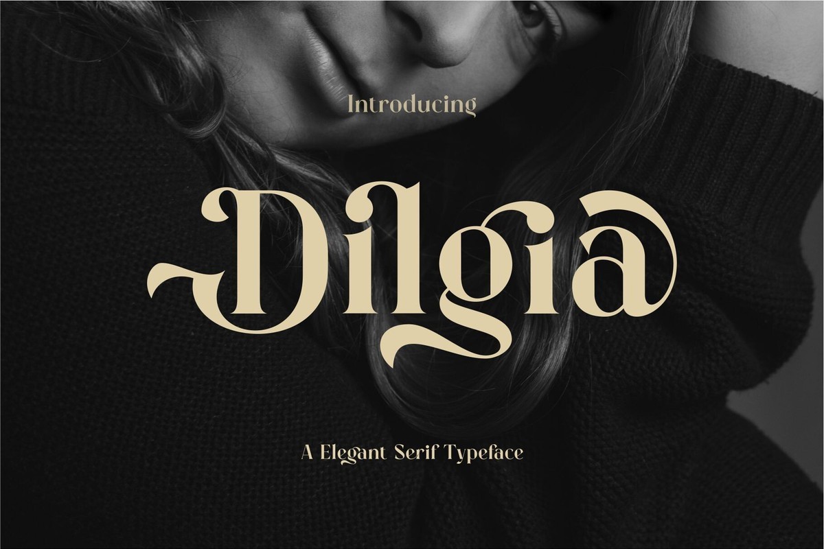 Пример шрифта Dilgia Regular