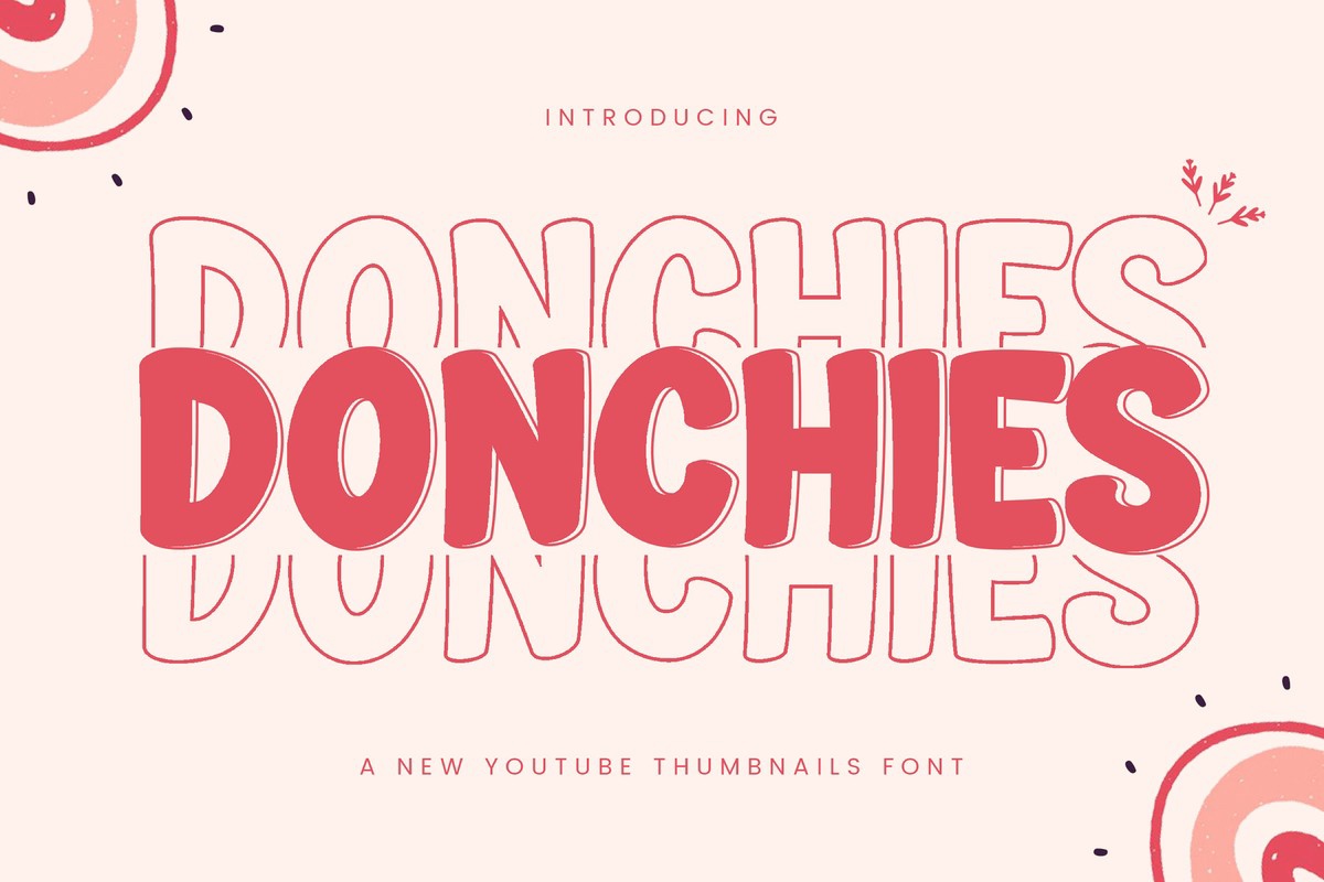 Пример шрифта Donchies Regular