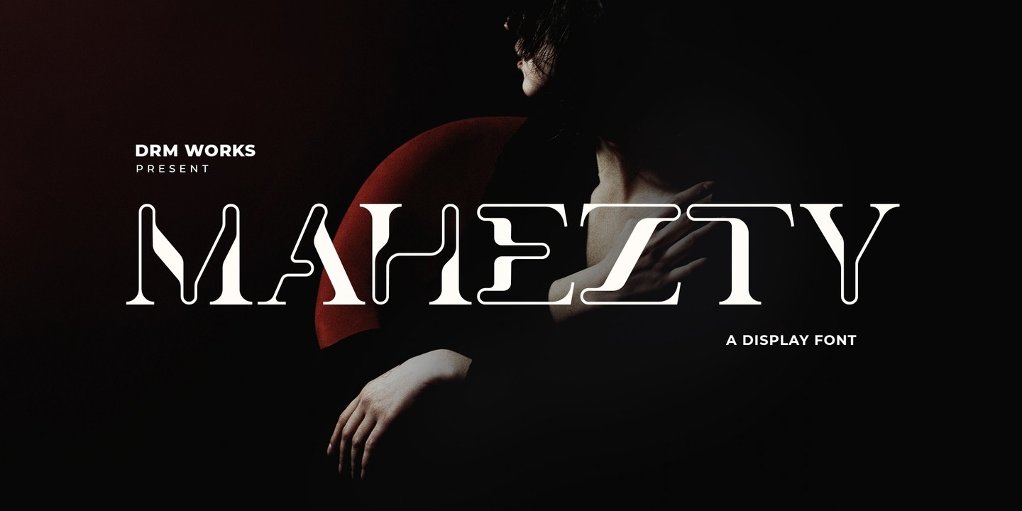 Пример шрифта Mahezty Regular