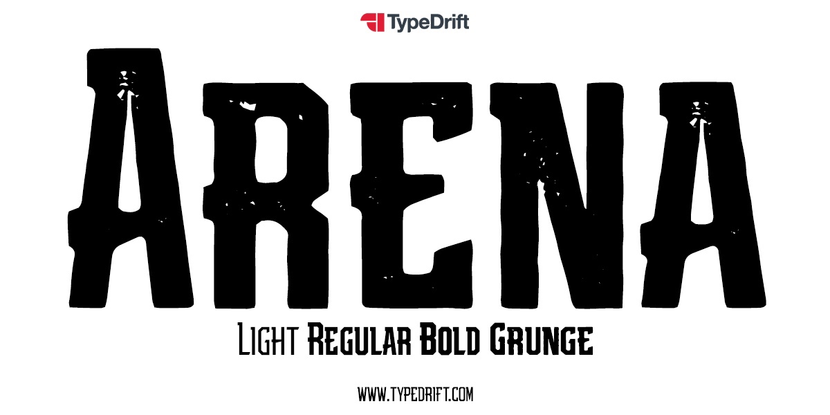 Пример шрифта Arena Regular