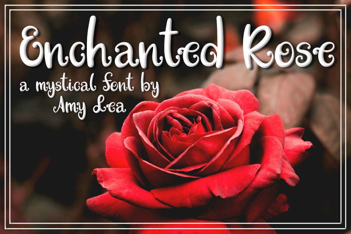 Пример шрифта Enchanted Rose Regular