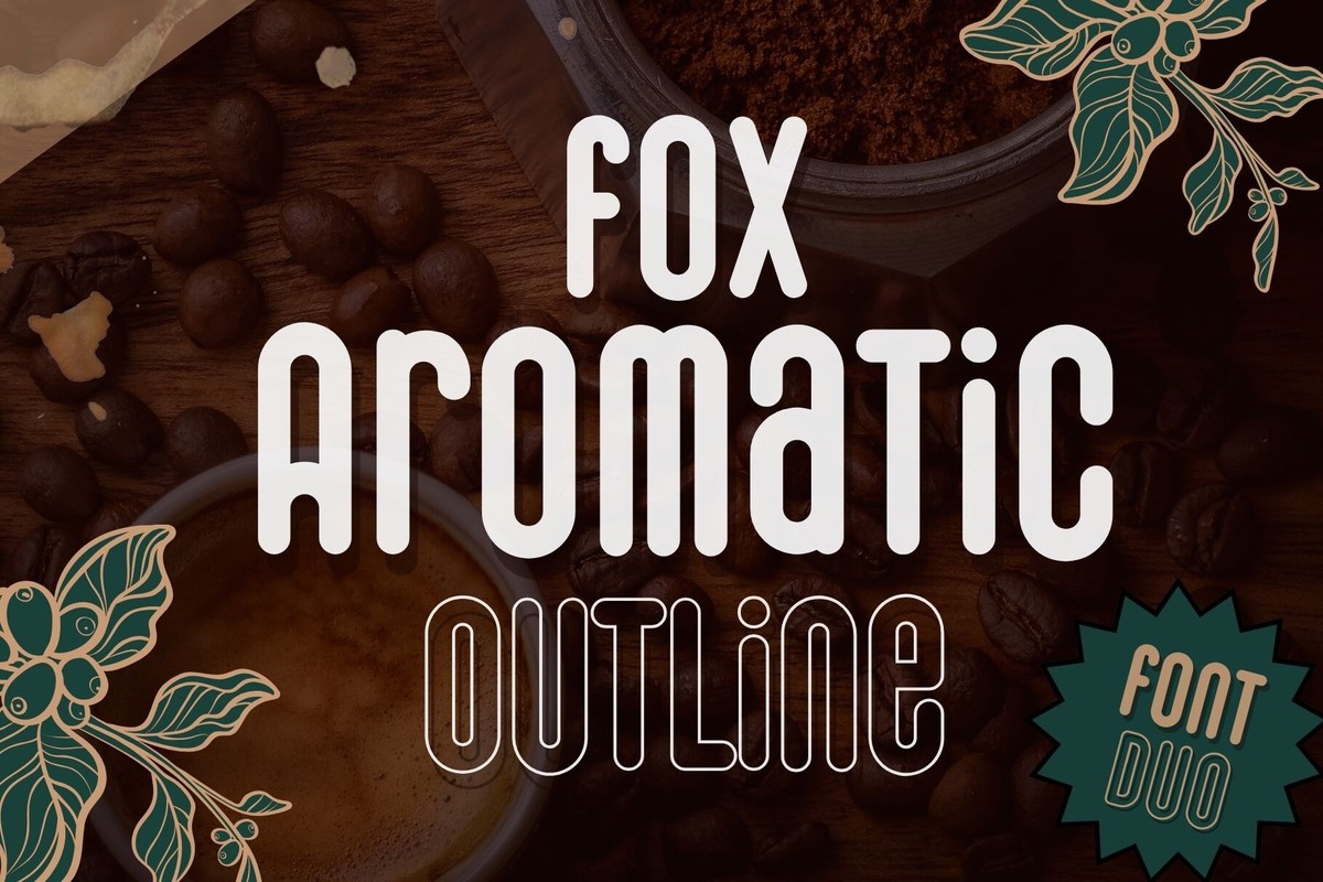 Пример шрифта Fox Aromatic Regular