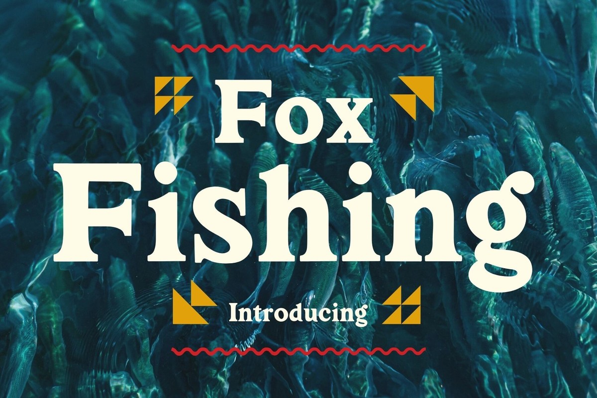 Пример шрифта Fox Fishing Regular