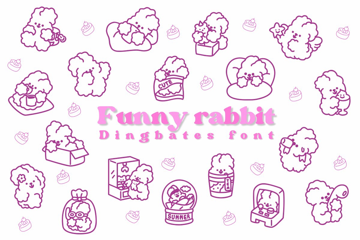 Пример шрифта Funny Rabbit Regular