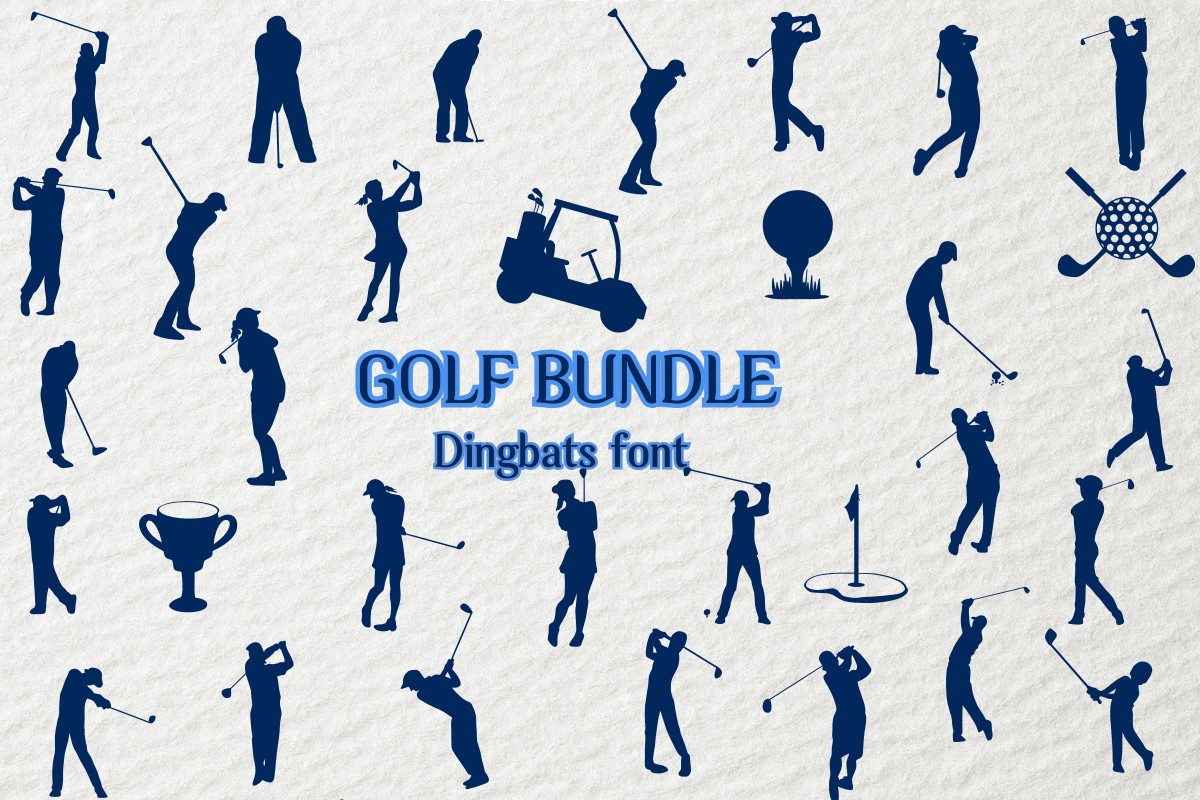Пример шрифта Golf Bundle Regular