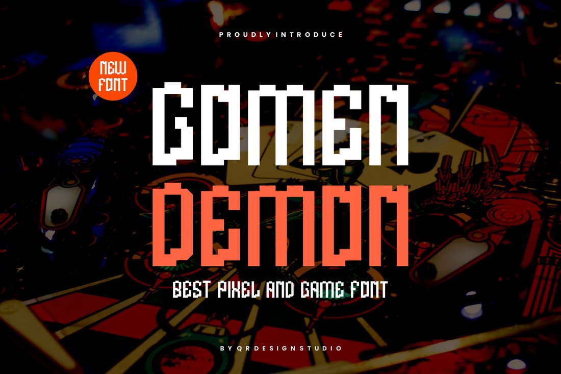 Пример шрифта Gomen Demon Regular