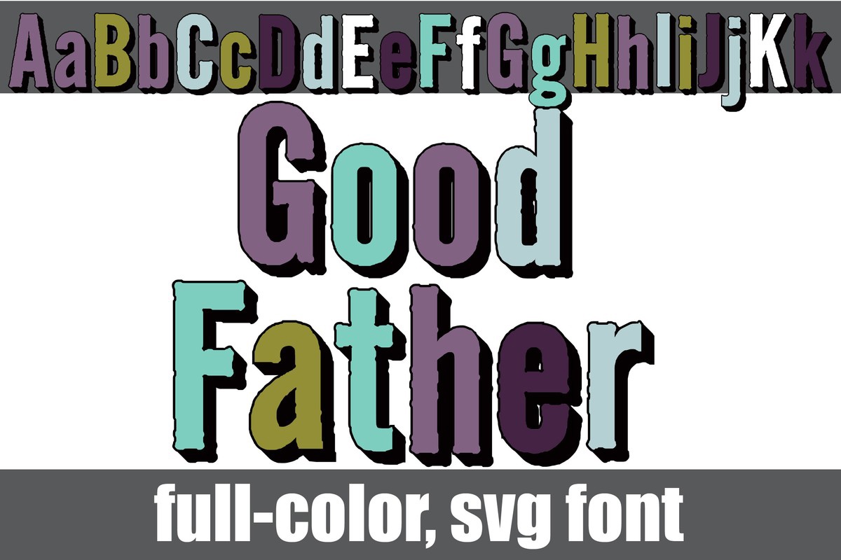 Пример шрифта Good Father CF Regular