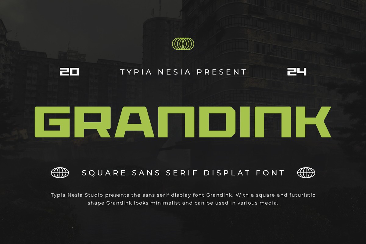 Пример шрифта Grandink Regular